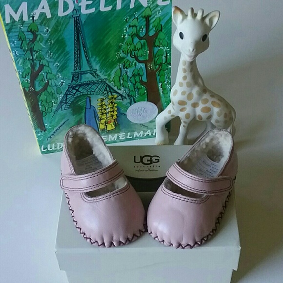 UGG Other - UGG | 'Honey B' | Pink Leather Baby Janes